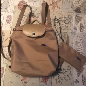 Lonchamp backpack with wallet
